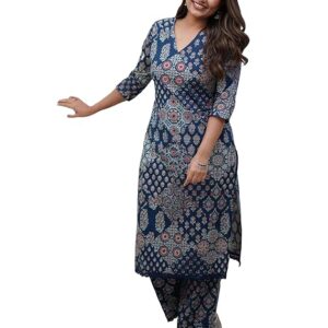 ANNI DESIGNER Women's Cotton Blend Kurta Set